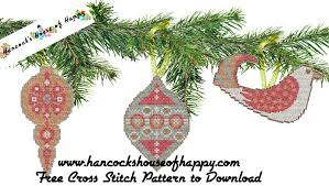 May 31, 2019 · carol's cross stitch celebrates the season with a simple, yet timeless plaid design. Hancock S House Of Happy Beginning To Look A Lot Like Christmas Three Free Nordic Style Cross Stitch Christmas Tree Decorations