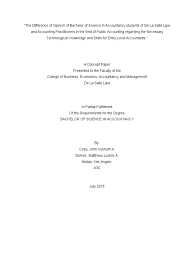 It is only expressed through words and actions. Concept Paper 1 Profession Accounting