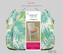 Fbts Prime Chair Cushion 16 X 17 Inches Indoor Outdoor Seat Pads Square Set Of 2 Mint Leaf For Outdoor Outdoor Chair Pads Outdoor Chairs Outdoor Chair Cushions