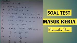 Mempelajari contoh soal tes kerja matematika dasar banyak ditempuh oleh mereka yang sedang mempersiapkan diri untuk mengikuti tes psikotes di sebuah perusahaan. Soal Tes Psikotes Kerja Matematika Dasar Nghenhachay Net