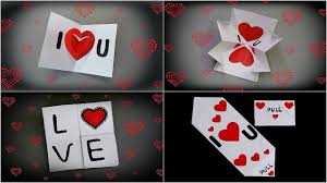 Pick colors for your card design that reflect the tone you want your card to have. 4 Easy And Cute Valentine S Day Cards Valentine S Day Crafts Youtube