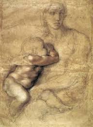 Michelangelo Buonarroti Madonna And Child C 1525 Pencil Red Chalk On Paper Miguel Angel Miguel Angel Buonarotti Como Dibujar Cosas