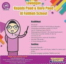 Demikian info loker semarang terbaru 2021, simak dan ikuti terus berita info loker semarang, loker semarang terbaru, update lowongan kerja di pt,bumn,dan. Lowongan Kerja Al Fatihah School Semarang Januari 2021