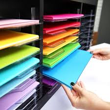 We R Memory Keepers Stack And Nest Paper Trays 12 Pack Craft Supply Storage Craft Room Scrapbook Room