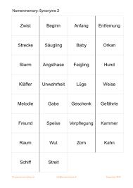Translation context spell check synonyms conjugation. Nomenmemospiel Synoyme 2 Unterrichtsmaterial Im Fach Deutsch Nomen Worter Unwahrheit