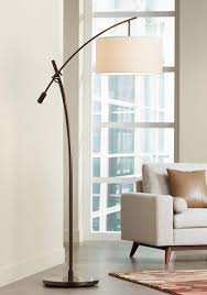 Possini Euro Bronze Finish Boom Arched Floor Lamp V2695 Lamps Plus Floor Lamps Living Room Arc Floor Lamps Contemporary Floor Lamps