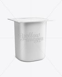 Download Yogurt Packaging Mockup In Pot Tub Mockups On Yellow Images Object Mockups PSD Mockup Templates
