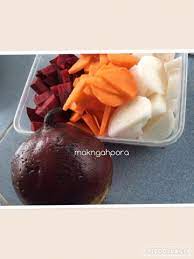 Cara buat resepi bengkang ubi kayu gula merah Mak Ngah Pora Masak Ubi Bit