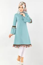 Modaselvim Tunik Puskul Detay Tesettur Tunik Pl889 Mint Hijab Fashionista Dresses With Sleeves Fashion