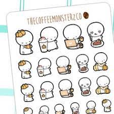 The most common the coffee monsterz co material is paper. 73 The Coffee Monster Ideas Planner Stickers How To Draw Hands White Sticker Paper