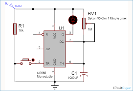 An open collector is a common type of output found on many integrated circuits (ic), which behaves like a switch that is either connected to ground or disconnected.instead of outputting a signal of a specific voltage or current, the output signal is applied to the base of an internal npn transistor whose collector is externalized (open) on a pin of the ic. 1 Minute Timer Circuit Diagram Circuit Diagram Timer Circuit