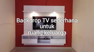 Biasanya ruangan tv menjadi ruangan favorit untuk sekedar melepaskan lelah sambil meminuh segelas teh hangat di pagi hari atau malam hari. Pasang Backdrop Tv Sederhana Untuk Ruang Keluarga Youtube