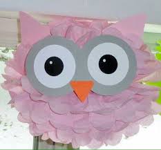 krapon kagidi ile baykus yaratici fikirler dogum gunu yaratici