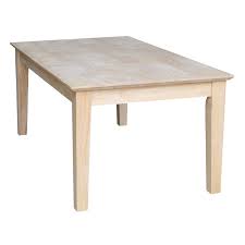 Our goal is to help you create an efficient and. International Concepts Whitewood Tall Shaker Unfinished Coffee Table Ot 9tc