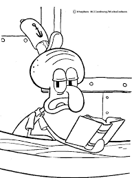 Bob Esponja Para Colorear Calamardo