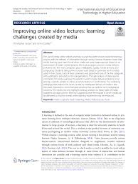 How to use the system: Pdf Improving Online Video Lectures Learning Challenges Created By Media