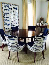 Leopold Group Designed Custom Upholstered Dining Chairs In Lulu Dk Fabric Robert Allen Wool Blaz Dinning Chairs Modern Dining Chairs Modern Bedroom Furniture