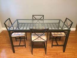 Ikea Granas Table And 4 Chairs Black Glass Ikea Glass Dining Table Ikea Dining Dinning Tables And Chairs