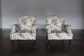 Seat style arms fabric extra stuff bargain type. Divine Identical Pair Of George Smith Dahl Armchairs In Floral Pattern Woven Fabric Lord Browns