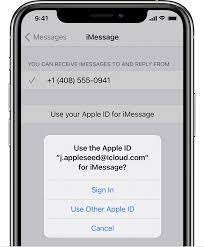 When you look at this, incidentally, you will see only the iphone's number, so you have to tap 'use your apple id for imessage'. Add Or Remove Your Phone Number In Messages Or Facetime Apple Support