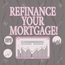 Word Writing Text Refinance Your Mortgage Business Concept For