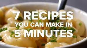 Here's a roundup of quick dinner ideas including chicken, pasta, and more. 7 Recipes You Can Make In 5 Minutes Recipes Cooking Recipes Mug Recipes