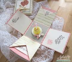 Die geburtstagskarte mit dem überraschungseffekt. Geburtstags Explosionsbox In Gold Und Rosa