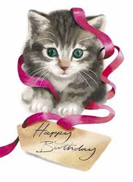 Happy Birthday Images With Kittens Free Happy Bday Pictures And Photos Bday Card Com Vintage birthday card kitten in the kitchen. happy birthday images with kittens