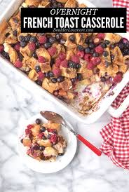 Overnight French Toast Casserole In Red White Blue Easy Recipe