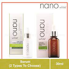 Nano white dark spot corrective serum & whitening gel cream | mengatasi masalah jeragat!! Nano White Serum