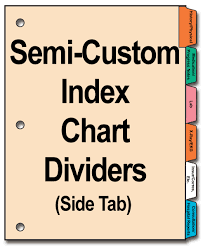Chart Dividers Semi Custom Index Side Or Bottom Tab