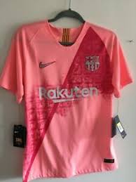 Fc barcelona, known simply as barcelona or barça, is a professional football club based in barcelona, catalonia, spain. Nike Fc Barcelona 3rd Kit Salmon Orange Soccer Jersey 2018 19 Size S Men S Only Ebay