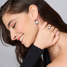 Pearl, Black Oxidized Diamond and White Diamond Statement Ring 5