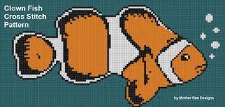 Colourful clownfish fish counted cross stitch pattern by tereena clarke to download and print online. Amazon Com Clown Fish Cross Stitch Pattern Ebook Mother Bee Designs Kindle Store