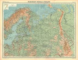 It includes country boundaries, major. Karte Von Nordrussland Und Finnland Von Unbekannt 707182