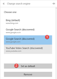 Here are the best five search eng. Change The Default Search Engine To Google In Microsoft Edge