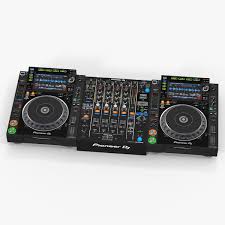 Professional Dj Media Player And Mixer Pioneer 3d Model Ad Media Dj Professional Player Professional Dj Graphic Design Portfolio Print Dj