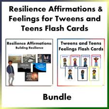 Resilience Affirmations And Tweens Teens Feelings Flash Cards Bundle Engaging Lesson Plans Resource Classroom Elementary Teaching Resources