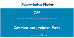 Cap Definition Cummins Accumulator Pump Abbreviation Finder