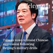 President says international support for the island nation 'has never  wavered' as he promises to 'strengthen national defence' ⬇️  https://www.telegraph.co.uk/world-news/2026/01/01/taiwan-resist-chinese-military-drill-lai-ching-te-president/?WT.mc_id  ...
