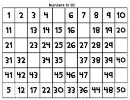 printable numbers 1 50 teaching resources teachers pay teachers