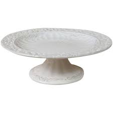 Alzata in cristallo diametro cm.15 h.cm.10. Alzata In Porcellana Bianca Shabby L25xpr25xh9 Cm