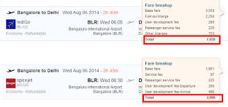 Base Fare Udf Passenger Fees And Fuel Surcharge Fees And