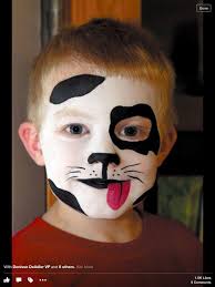 Black And White Painting Easy For Kids Black White Puppy Face Ii Face Painting Easy Kids Makeup Dog Face Paints