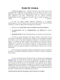 Objetivo del plan de iguala el plan, que constaba de veintitrés artículos, tenía por objeto reunificar a las facciones beligerantes y restablecer la paz en una nación desgarrada por la guerra. Plan De Iguala Politica Tratado