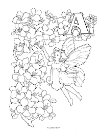 These beautiful flower fairies coloring pages will help you learn your abc's as well. Flower Fairy Colouring Pages Coloring Pages Blog Community