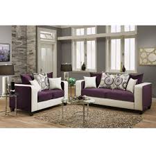 Riverstone Implosion Purple Velvet Living Room Set Purple White Velvet Living Room Living Room Sets Purple Living Room