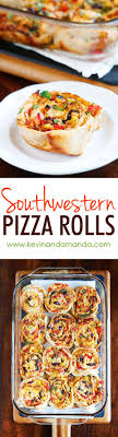 Southwestern Chicken Pizza Rolls Pizza Roll Ups Recipe Recipe Recipes Food Cooking Recipes