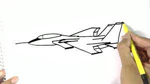 Learn how to draw a jet plane (airplanes) step by step. How To Draw A Fighter Jet Aeroplane In Easy Steps For Beginners Youtube
