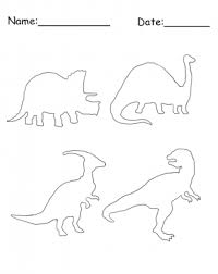 Printable Dinosaur Stencil Dinosaur Stencil Dinosaur Silhouette Free Printable Crafts